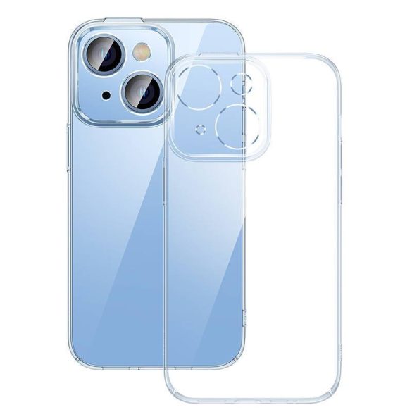 Baseus Crystal iPhone 14 Átlátszó tok és üvegfólia