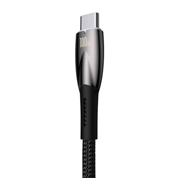 Baseus Glimmer USB - USB-C töltőkábel, 100W, 2m (fekete)