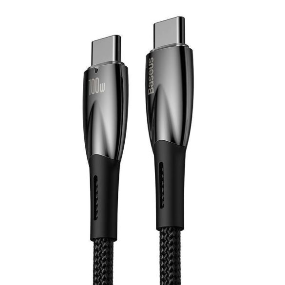 Baseus Glimmer USB-C - USB-C töltőkábel, 100W, 1m (fekete)