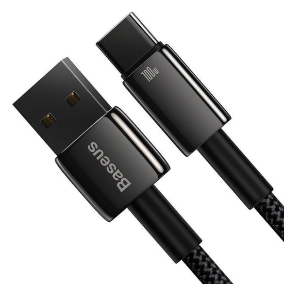 Baseus Tungsten Gold USB - USB-C Kábel, 100W, 2m (fekete)