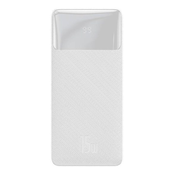 Baseus Bipow Powerbank 10000mAh, 15W (fehér)