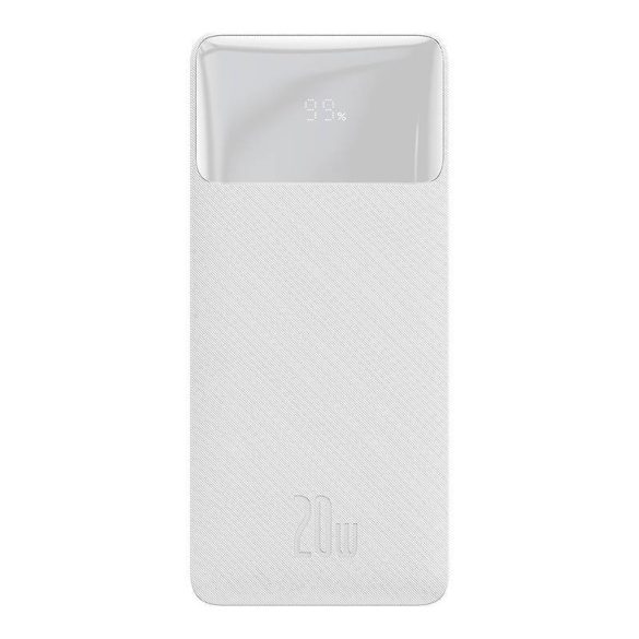 Baseus Bipow Powerbank, 20000mAh, 20W (fehér)