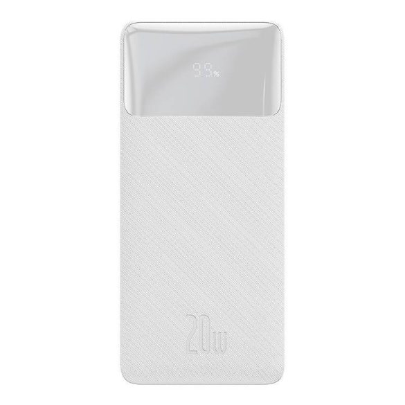 Baseus Bipow Powerbank, 10000mAh, 20W (fehér)