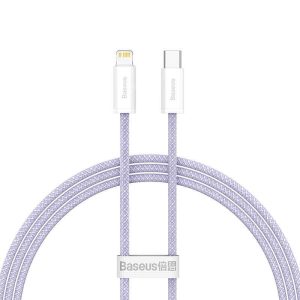 Baseus Dynamic 2 USB-C - Lightning töltőkábel, 20W, 1m (lila)