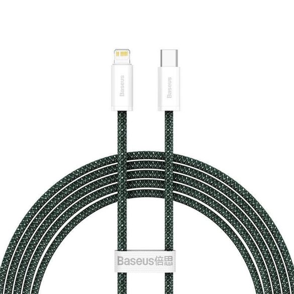 USB-C kábel Lightning Baseus Dynamic 2 sorozathoz, 20W, 2m (zöld)