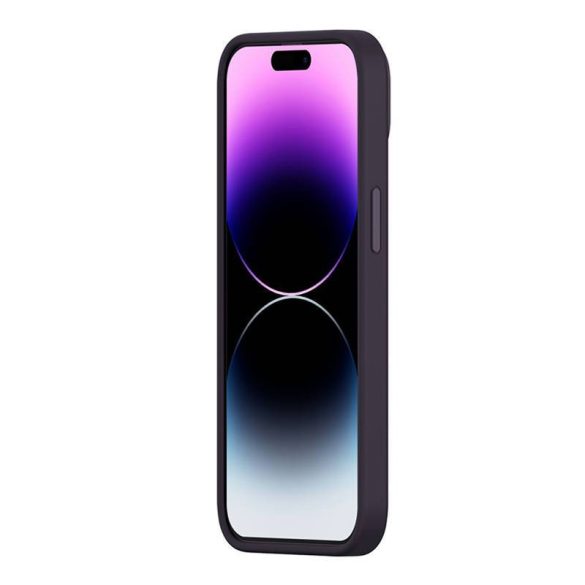 Baseus Liquid Silica iPhone 14 Pro Tok, üvegfólia és tisztító készlet (sötétlila)