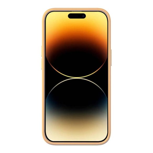 Baseus Liquid Silica iPhone 14 Pro Tok, üvegfólia és tisztító készlet (sárga)