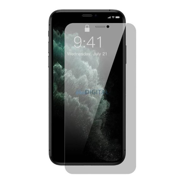 Baseus Crystal Privacy Protection edzett üveg 0.3mmiPhone X/XS