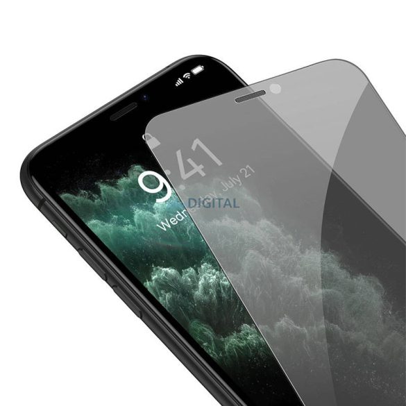 Baseus Crystal Privacy Protection edzett üveg 0.3mmiPhone X/XS