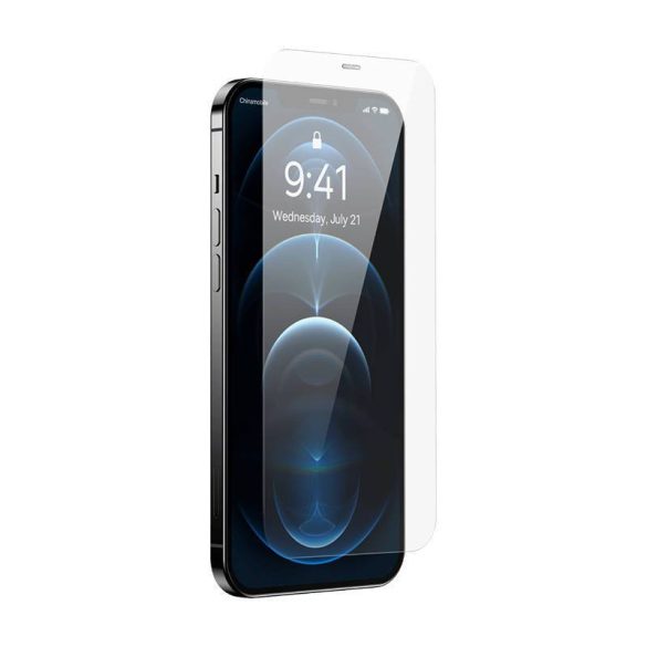 Baseus Crystal iPhone 12 Pro Max Üvegfólia, 0.3 mm (2 db)