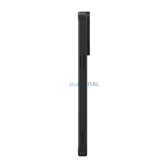 Mágneses tok Baseus Synthetic Fiber SeriesiPhone 14 Pro (fekete)+ edzett üveg + tisztító készlet