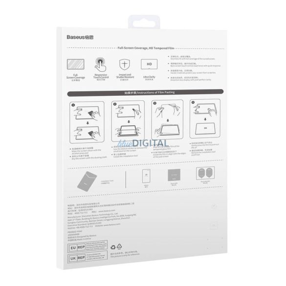 Baseus Huawei MatePad/MatePad Pro 10.8" kristály Üvegfólia, 0.3mm