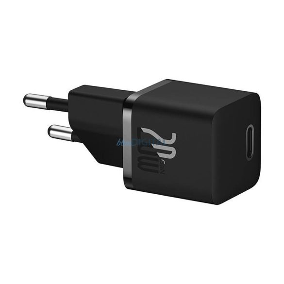 Mini fali töltő Baseus GaN5 20W (fekete)