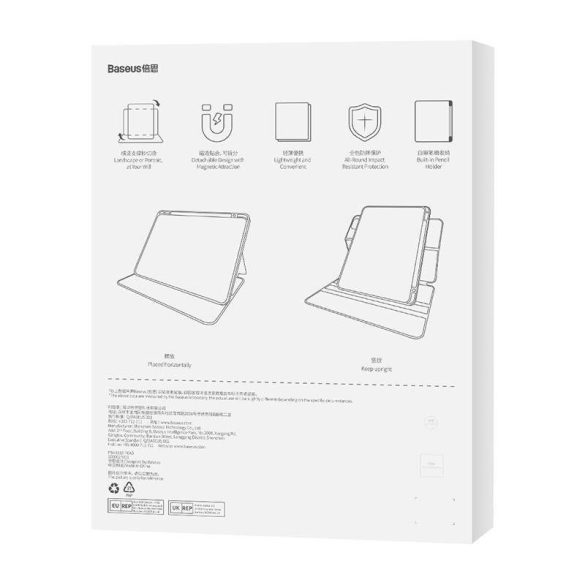 Baseus Minimalist iPad 10 10. 9" Mágneses tok (fekete)