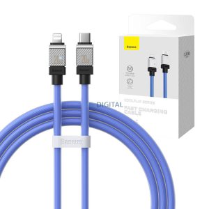 Gyorstöltő kábel Baseus USB-C a Coolplay Series 1m, 20W (lila)