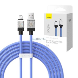 Gyorstöltő kábel Baseus USB-A Lightning CoolPlay Series 2m, 2.4A (kék)