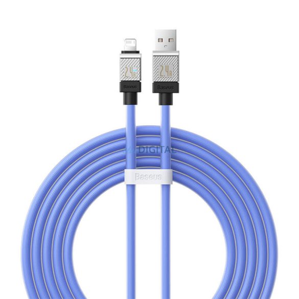 Gyorstöltő kábel Baseus USB-A Lightning CoolPlay Series 2m, 2.4A (kék)