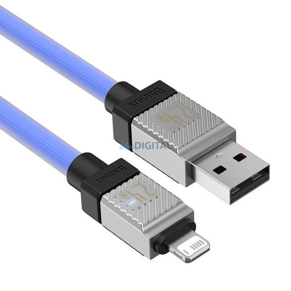 Gyorstöltő kábel Baseus USB-A Lightning CoolPlay Series 2m, 2.4A (kék)