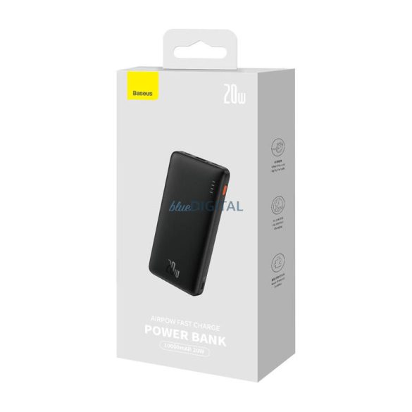 Baseus Airpow powerbank 10000 mAh 20W - fekete