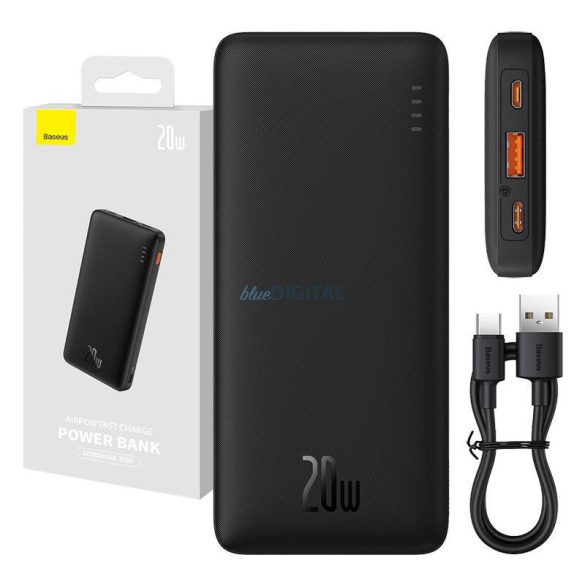 Baseus Airpow powerbank 10000 mAh 20W - fekete