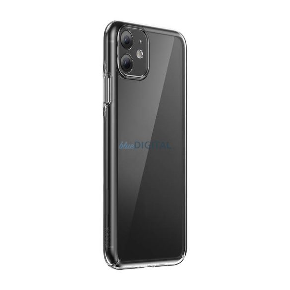 Baseus Crystal Series Tok iPhone 11-hez (Átlátszó) + Edzett üveg + Tisztítókészlet