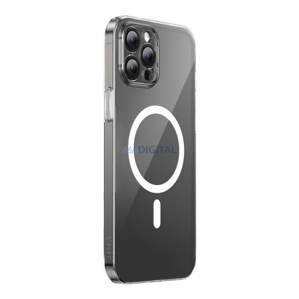 Telefon tok Baseus Magnetic átlátszóiPhone 12 Pro Max (átlátszó)teljesen edzett üvegből készült képernyővédő és tisztító készlet