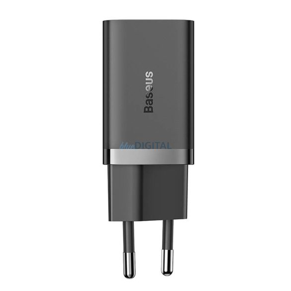 Fali töltő Baseus GaN5 40W, 2x USB C (fekete)