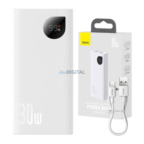 Powerbank Baseus Adaman2 10000mAh 30W fehér