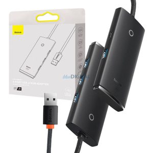 HUB adapter 4 portos USB Baseus OS-Lite 25cm (fekete)