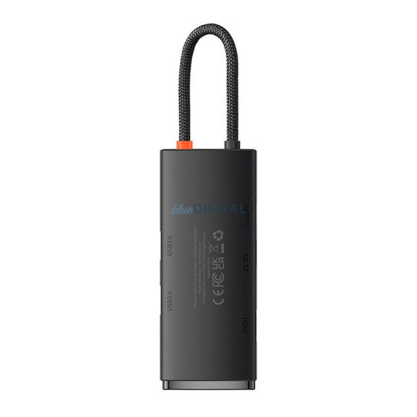 Hub Baseus OS Lite 6 portos (Type-C HDMI+USB3.0*2+PD+SD/TF) (fekete)