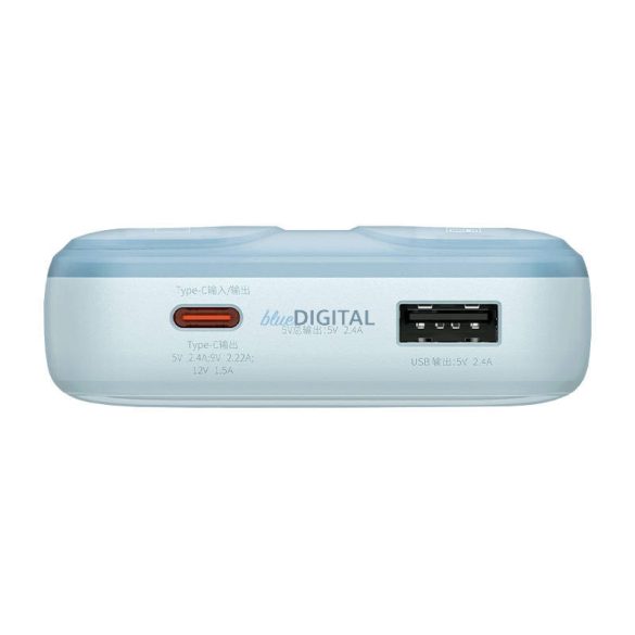 Powerbank Baseus CometUSB USB-C kábelre, 10000mAh, 22.5W (kék)