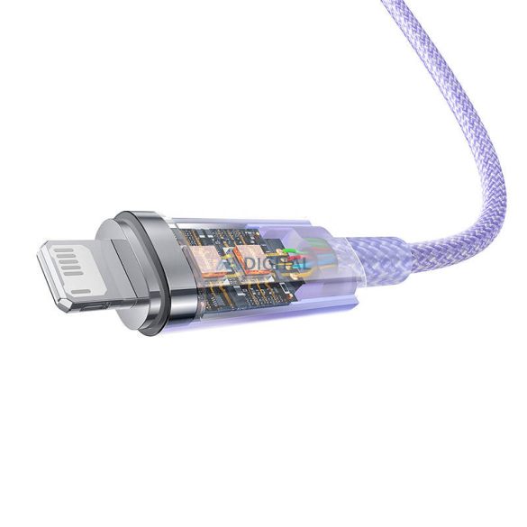 Gyorstöltő kábel Baseus USB-A Lightning Explorer Series 1m 2.4A (lila)