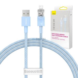 Gyors töltőkábel Baseus Explorer USB Lightning 2.4A 1M (kék)