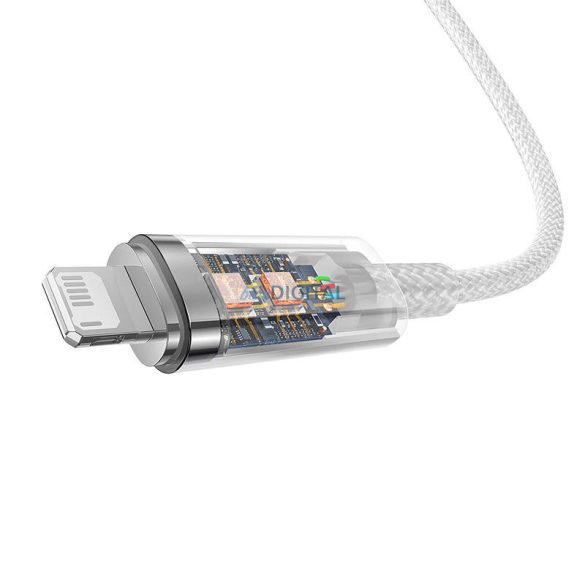 Gyors töltőkábel Baseus Explorer USB Lightning 2.4A 1M (fehér)