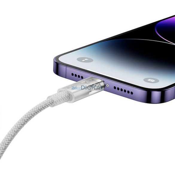 Gyors töltőkábel Baseus Explorer USB Lightning 2.4A 1M (fehér)