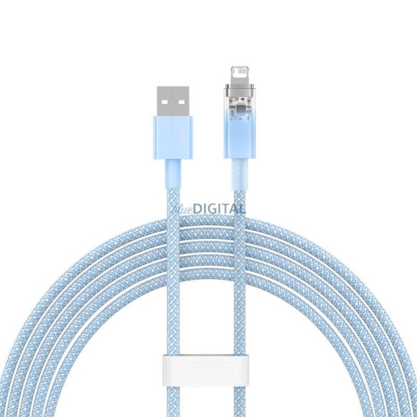 Gyorstöltő kábel Baseus USB-A Lightning Explorer Series 2m, 2.4A (kék)