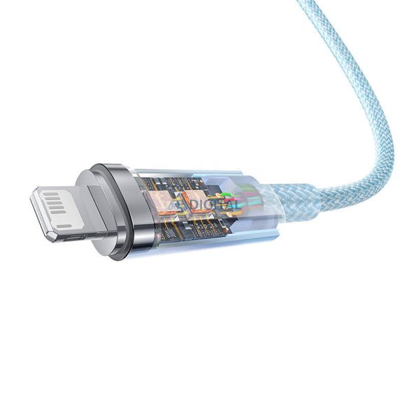 Gyorstöltő kábel Baseus USB-A Lightning Explorer Series 2m, 2.4A (kék)