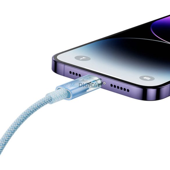 Gyorstöltő kábel Baseus USB-C Lightning Explorer Series 1m, 20W (kék)