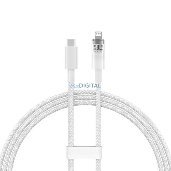 Gyorstöltő kábel Baseus USB-C Lightning Explorer Series 1m, 20W (fehér)