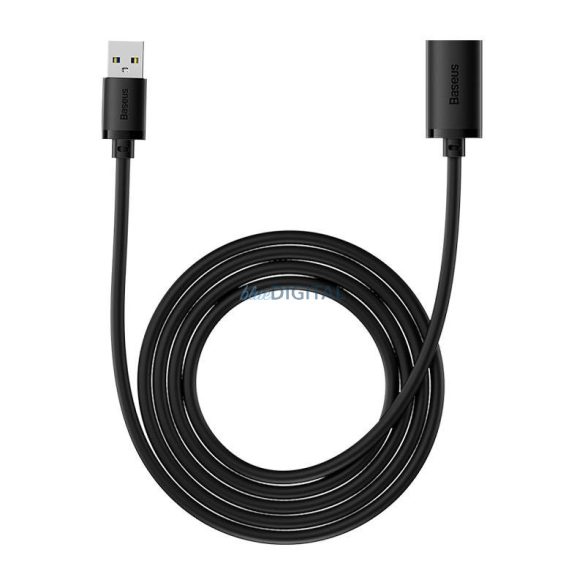 USB 3.0 hosszabbítókábel Baseus male csatlakozóról female csatlakozóra, AirJoy Series, 2m (fekete)