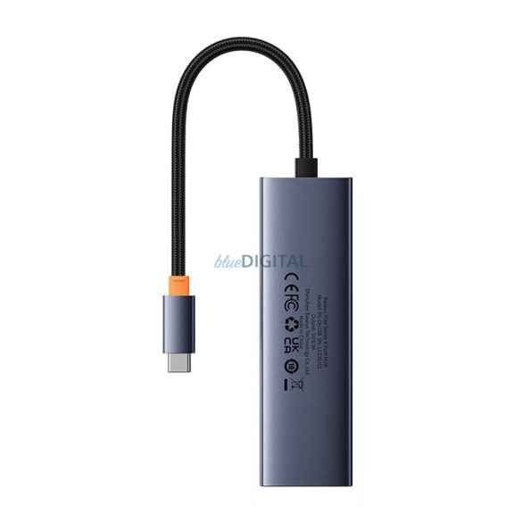 4 az 1-ben Hub Baseus UltraJoy USB-C do USB 3.0 (űrszürke)