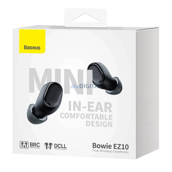 Vezeték nélküli fülhallgató Baseus Bowie EZ10 (fekete)