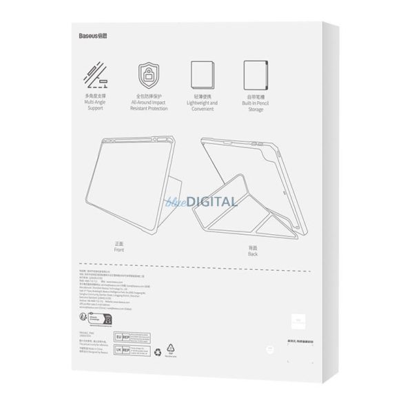 Védőtok Baseus Minimalist iPad Air 4/5 10,9 hüvelyk (fehér)