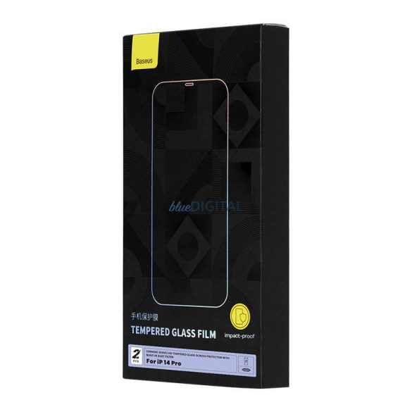 Edzett üveg Baseus CorningiPhone 14 Probuilt-in porszűrő