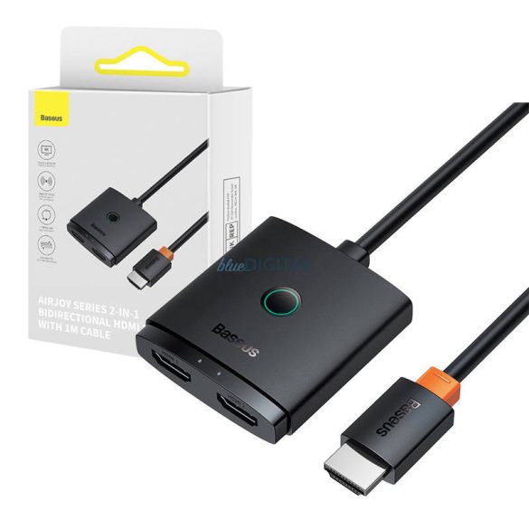 HDMI kapcsoló Baseus 1m kábel Cluster Fekete