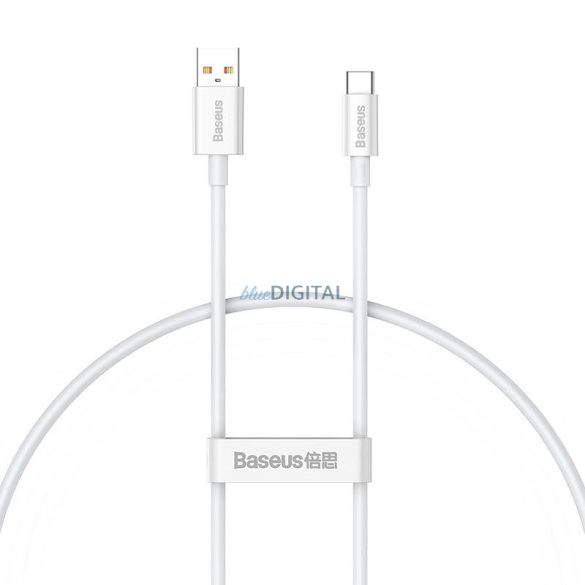 Kábel USB do USB-C Baseus Superior 100W 0.25m (fehér)