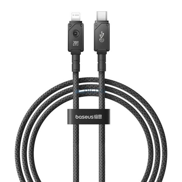 Gyors töltőkábel Baseus USB C TO IP 20A 1M (fekete)