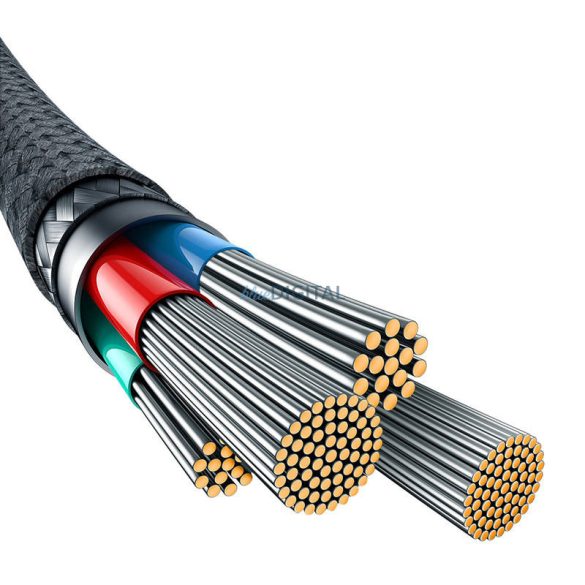 Gyorstöltő kábel Baseus 2.4A 1M (fekete)