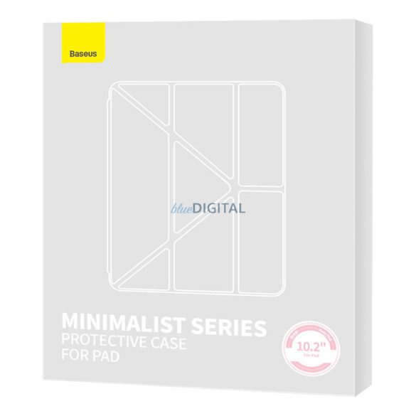 Baseus Minimalist mágneses tok iPad 10.2″ (2019/2020/2021) (babarózsaszín)