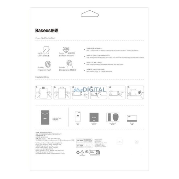 Baseus Paperfeel fólia iPad Pro (2018/2020/2021/2022) 11″ /Pad Air4/Air5 10.9″, átlátszó